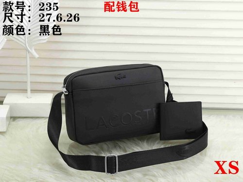 Lacoste bag #235 with the wallet size 27-26-6cm