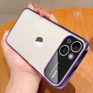 transparent case for iphone 14 ultra thin brief style anti drop back cover