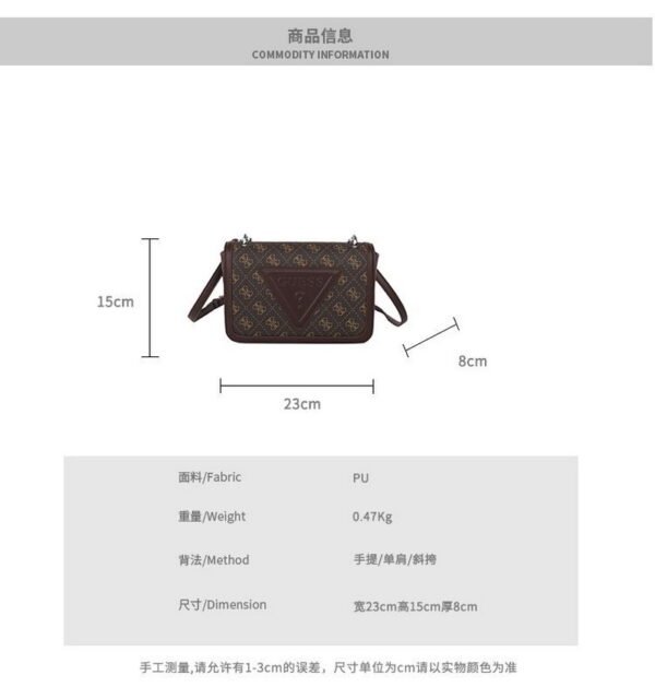 GUESS bag PDD734 size 23X8X15cm