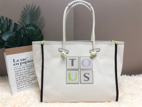 tous large canvas shopping bag 5271-176