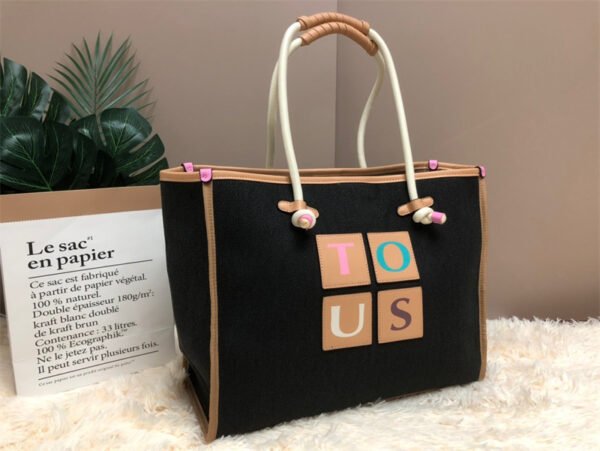 tous large canvas shopping bag 5271-176