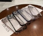 Transparent anti drop electroplated case for iphone 14 plus full coverage silicone ultra slim cover
