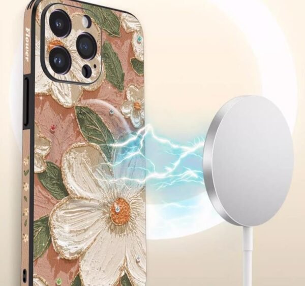 Magnetic suction phone case for iphone 13 high-end magsafe wireless charging premium feel cover