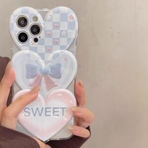 Phone Case for iphone14 3D Oil Painting Love Girls’ Heart Advanced Sense back cover